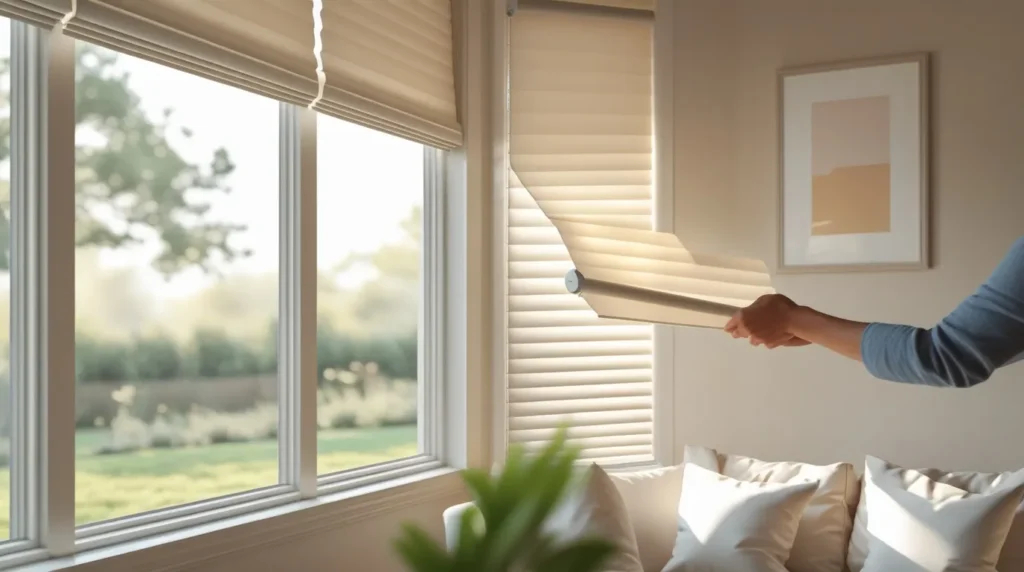how to lower shades
