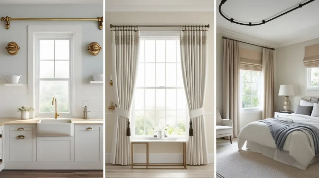 Curtain Rod Essentials Parts, Styles, and Where They’re Used