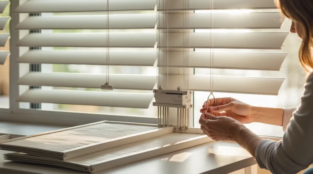 How to Shorten Window Blinds with Cordless Mechanisms