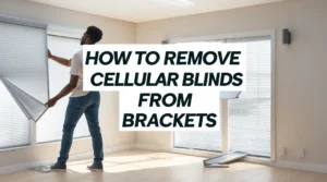 how to remove cellular blinds from brackets