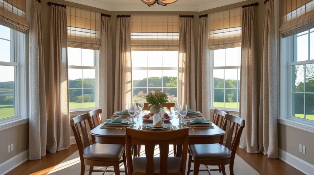 Dining Room Window Treatment Ideas to Enhance Gatherings