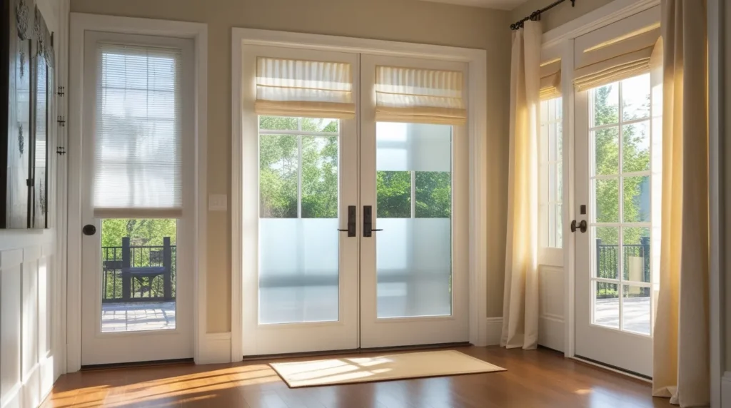 Practical Ideas to Cover Door Windows Without Sacrificing Light